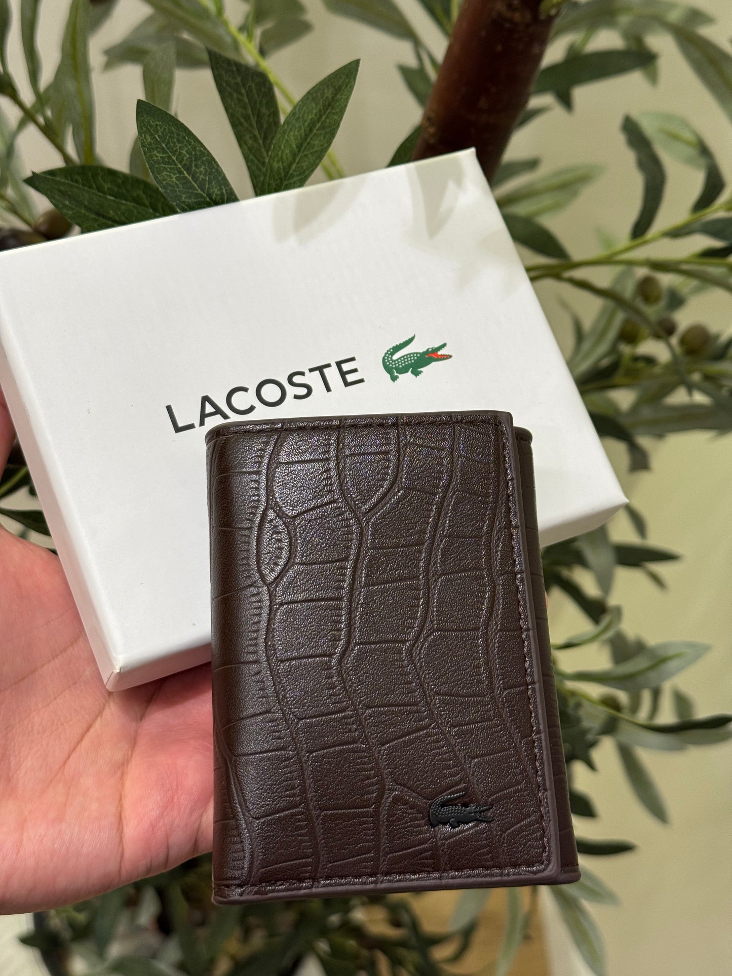 Lacoste Trifold brown Wallet