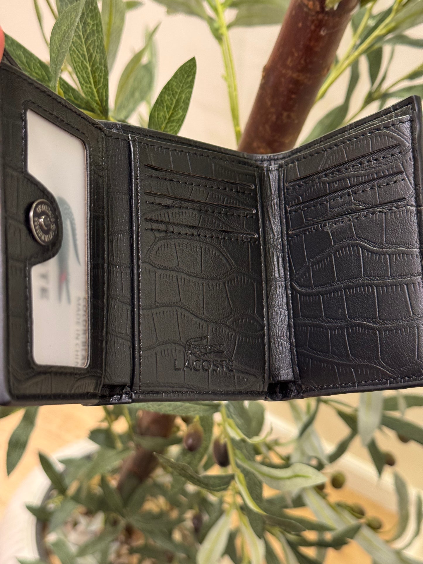 Lacoste Trifold black Wallet