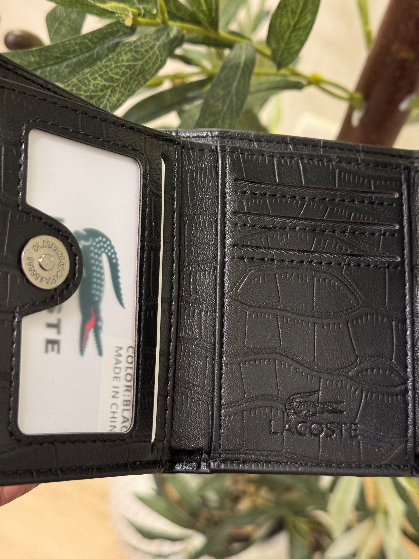 Lacoste Trifold black Wallet