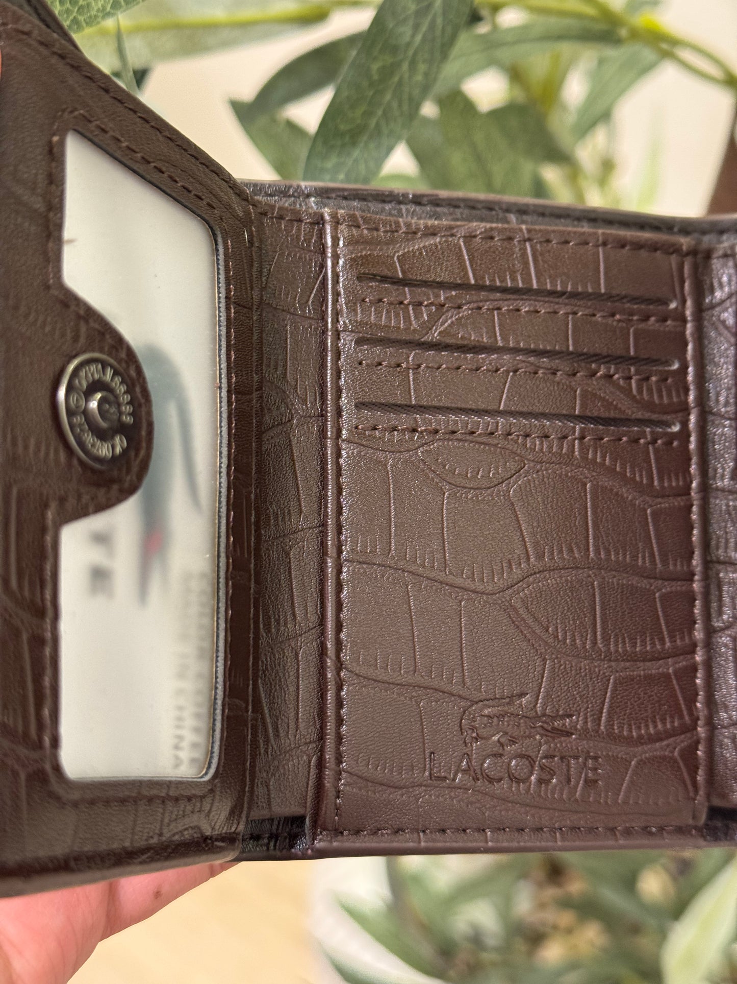 Lacoste Trifold brown Wallet
