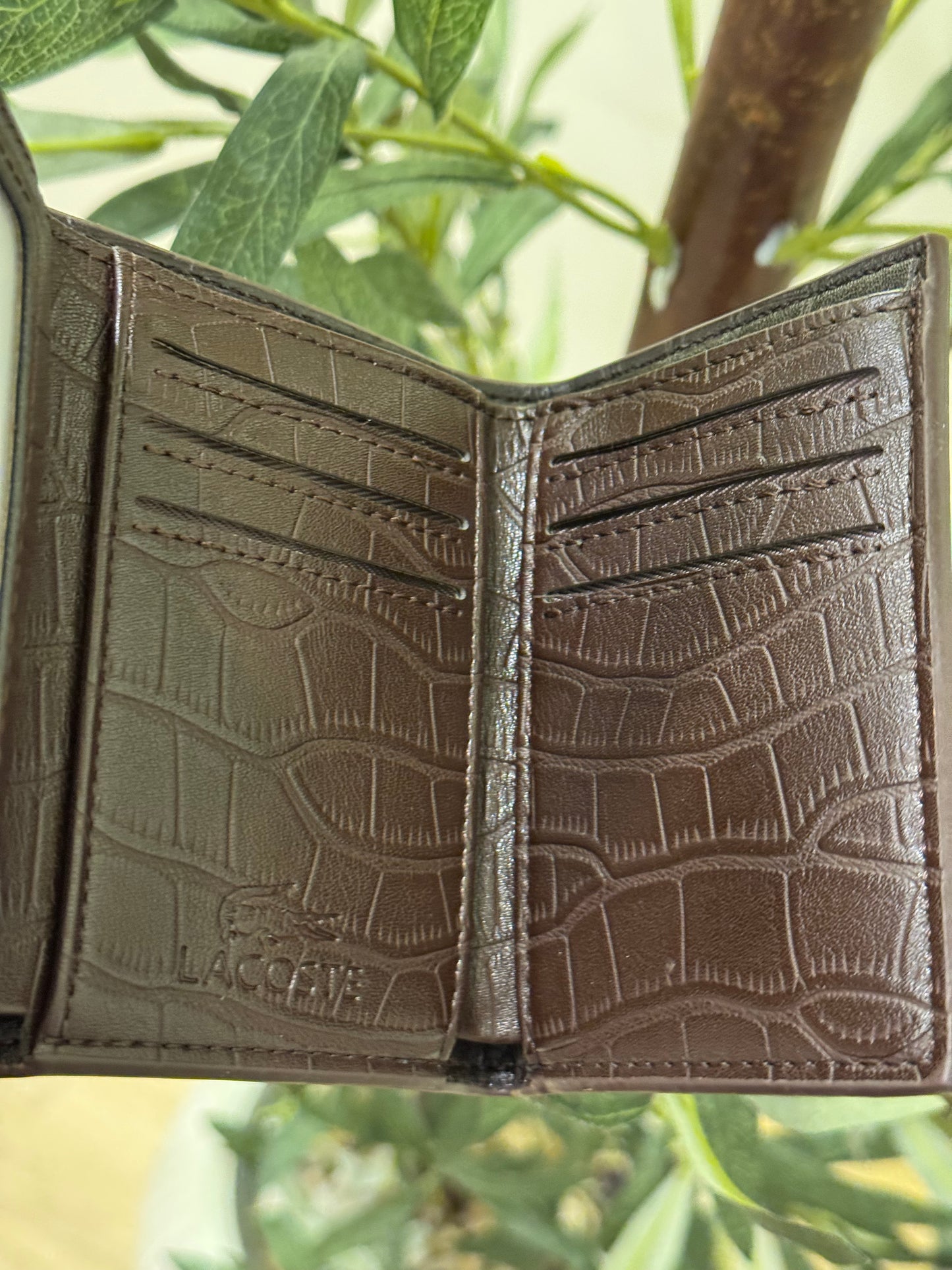 Lacoste Trifold brown Wallet